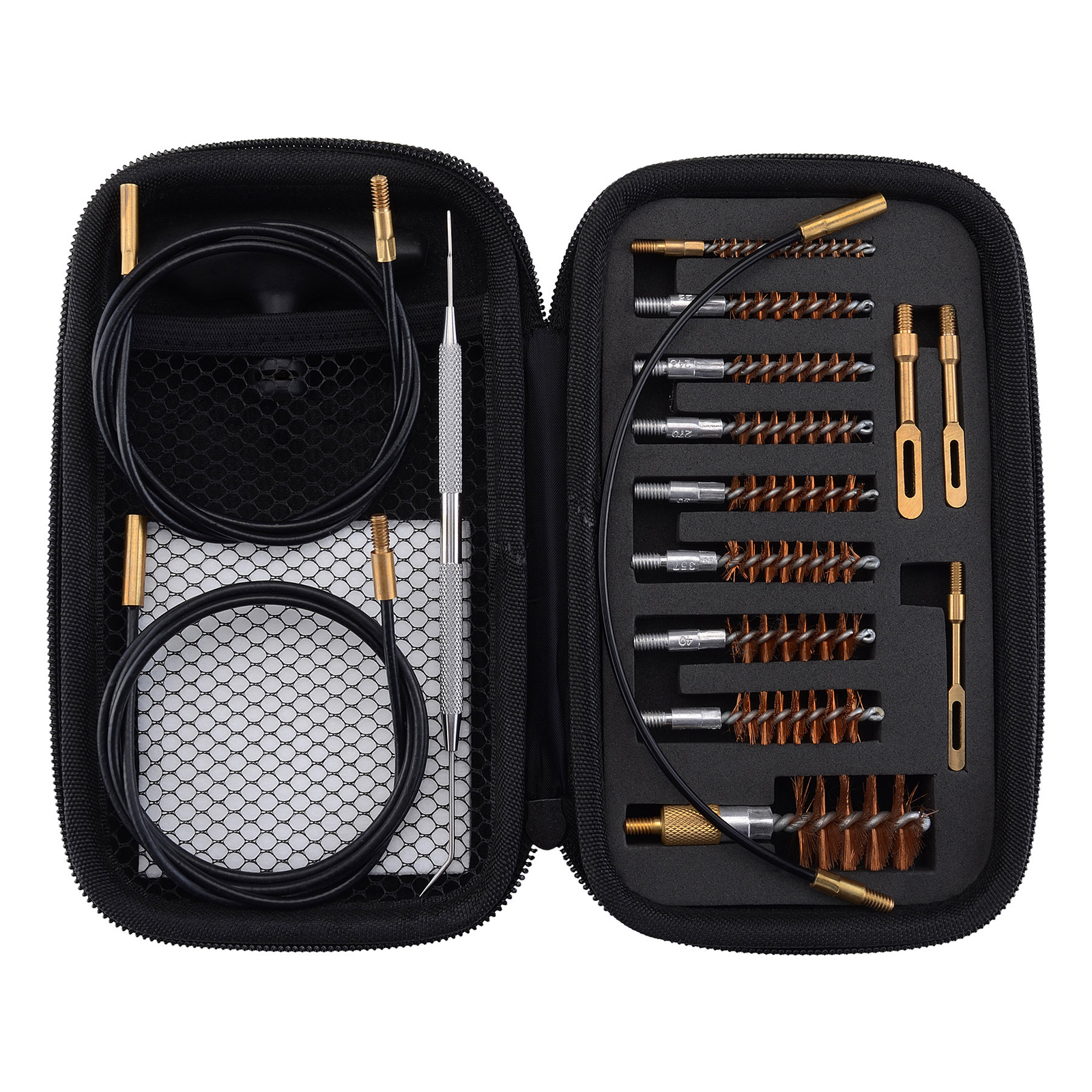 Gun Cleaning Kit .17 .22/.223/5.56MM .243 .280 .30  MultiCaliber Brushes in Bag