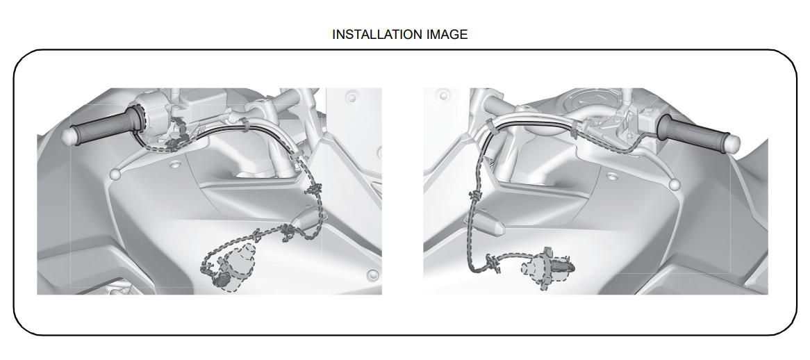 Honda XL750 Transalp Fog light adaptors for Givi Spot lights + SCS coding plug