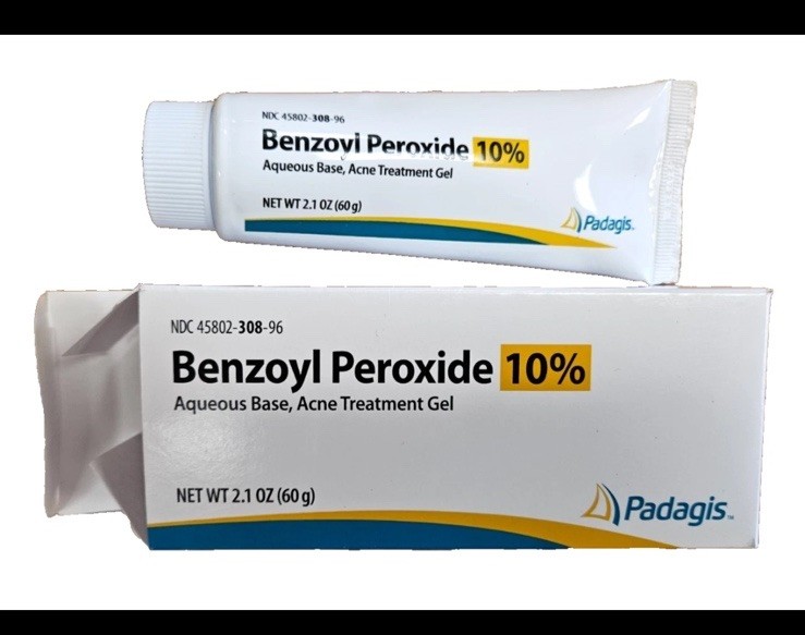 Benzoyl Peroxide 10% Acne GEL 2.1oz ( 60 gm ) PADAGIS --