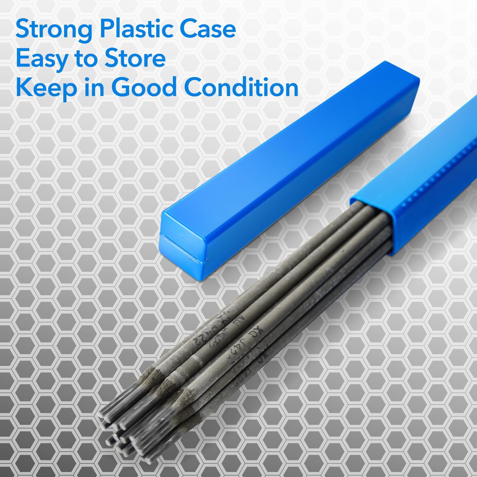 3/32" J422 Carbon Steel Welding Rods, Stick Electrodes for All Position, 1LB Pac