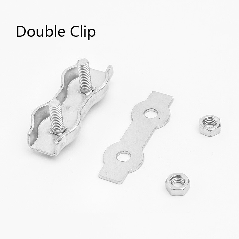 M2-M10 Wire Rope Clamps Cable Caliper Single/Double Clips 316 A4 Stainless Steel