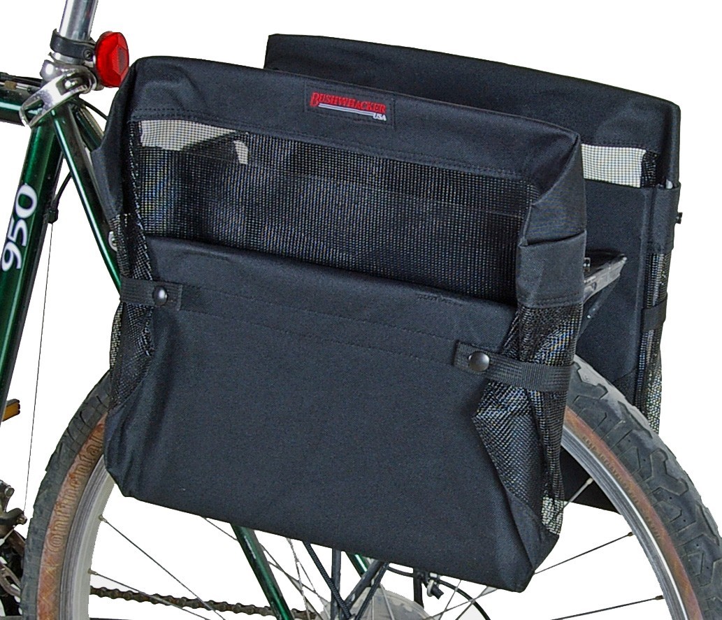 Bushwhacker Omaha Bicycle Panniers Grocery Bags Bike Rack Basket Pair Foldable