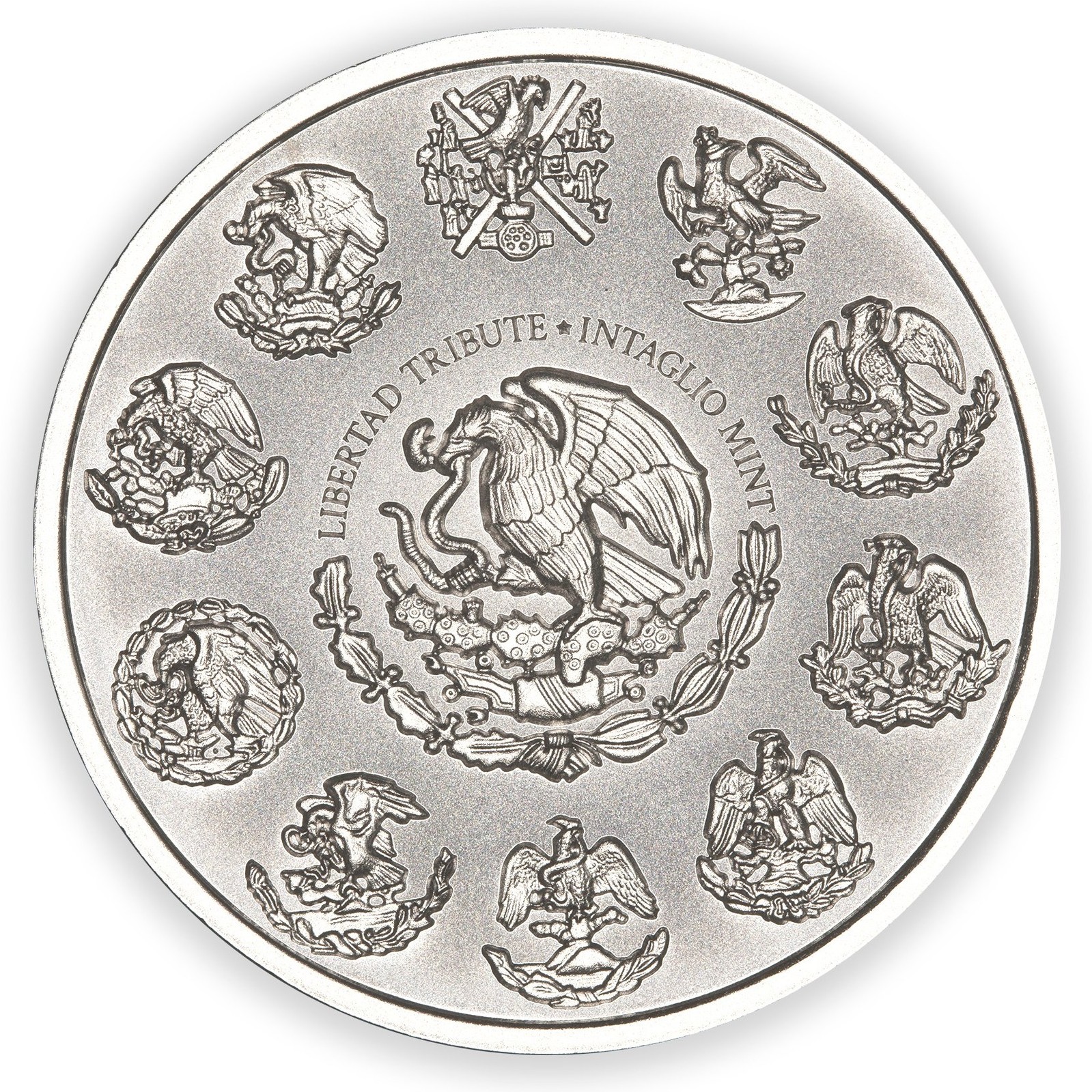 2025 Intaglio Mint Libertad Tribute 1 oz Silver Round in capsule
