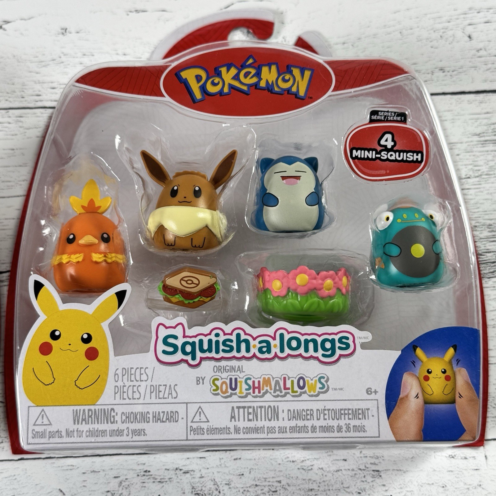 Squishmallows Lot of 2 Squishalongs Pokemon 4 Pack Pikachu Gengar Eevee More New
