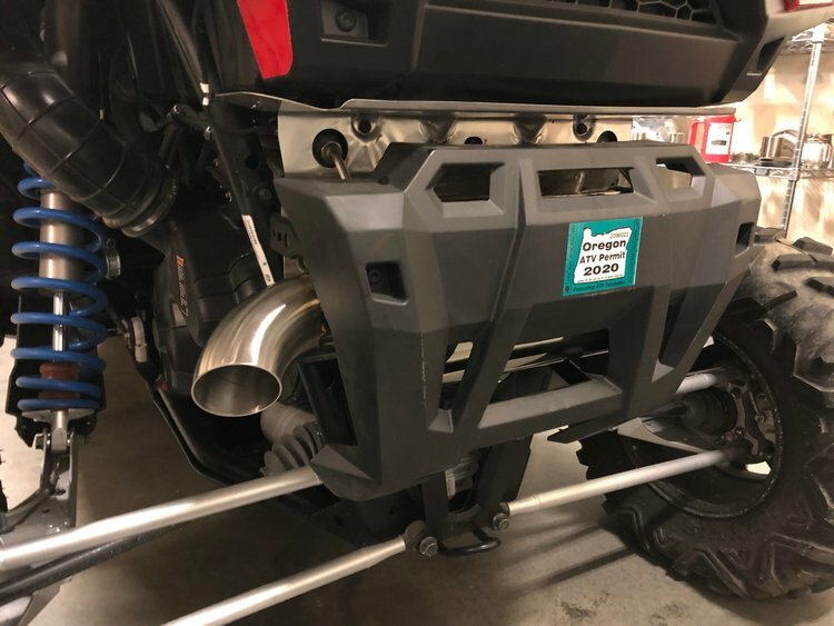 2016-2021 RZR XP Turbo Slip-On Exhaust by Treal Performance (Single Tip)