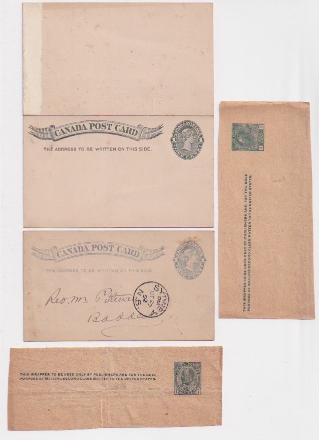 1890s Canada Postal Stationery Cape Breton History & Masonic 7 Post Cards