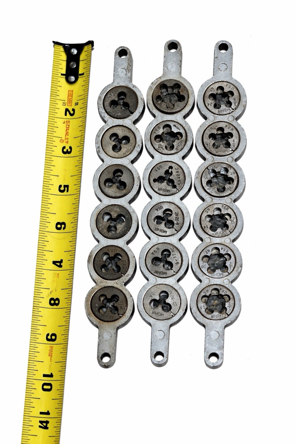16pc Threading Die Set SAE Metric Assorted Sizes Thread Repair Chaser USA