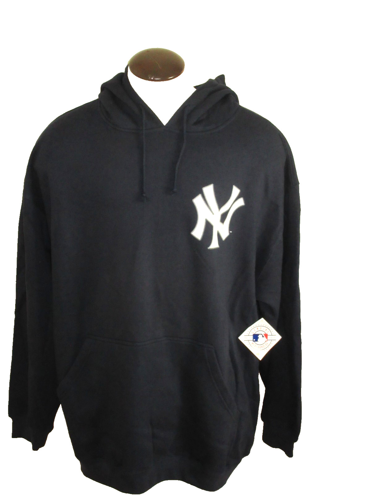 New York Yankees MLB Men's Majestic PO Hoodie Sweatshirt Blue Big & Tall NEW
