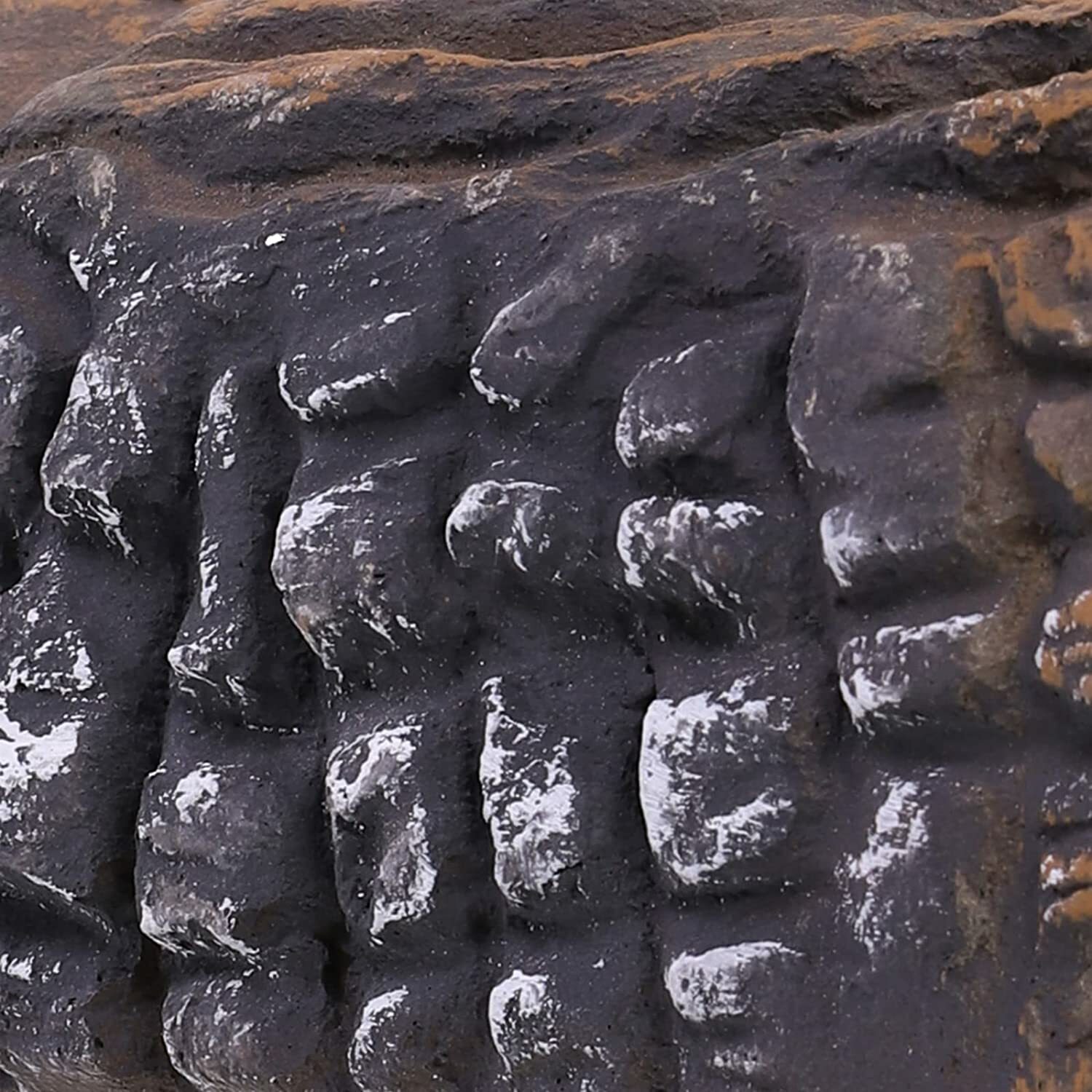 10 Pieces Set Realistic Flame Large Ceramic Wood Fireplace Logs Firepit Log Set