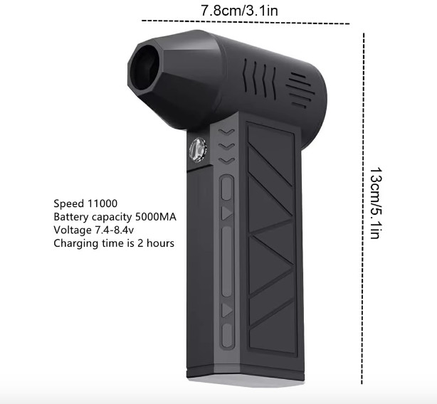 Electric Mini Air Duster Blower Vacuum Cleaner for PC Computer Laptop Dust