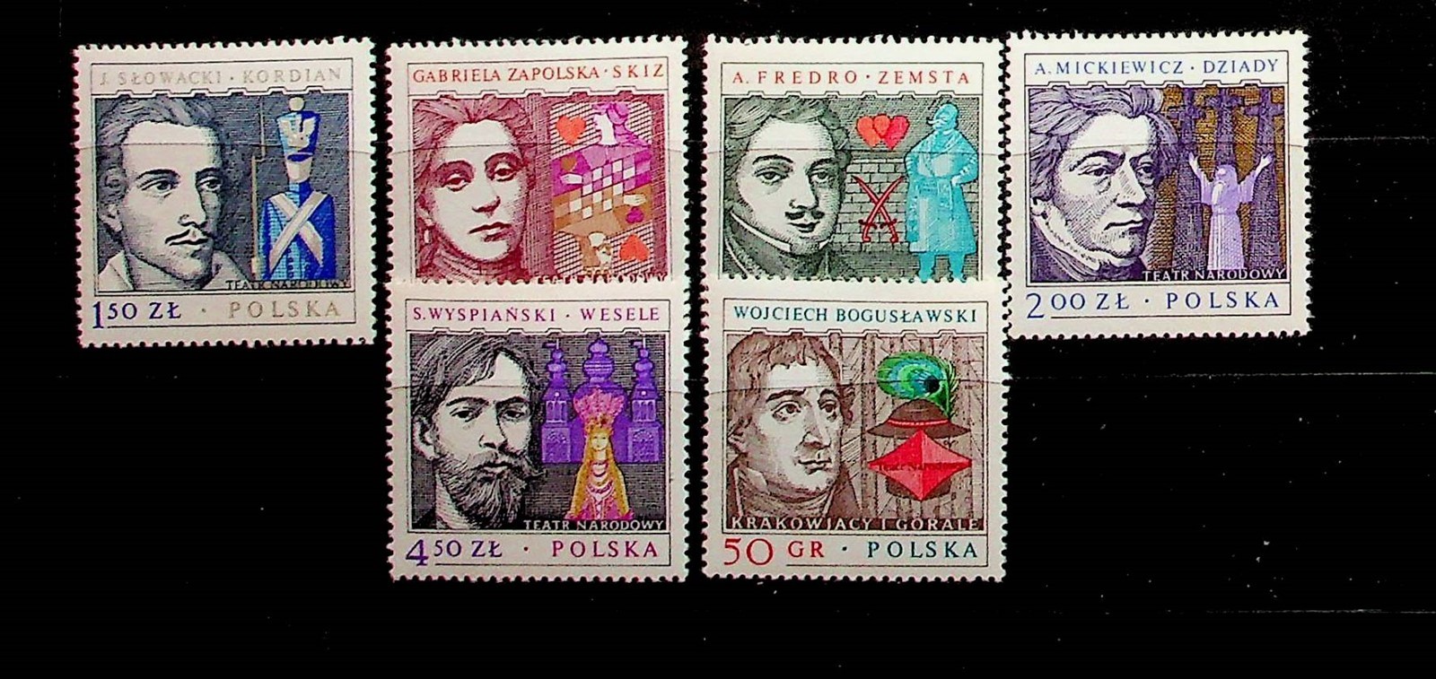 POLAND Sc 2294-99 NH ISSUE OF 1978 - FAMOUS PEOPLE - (CM26)