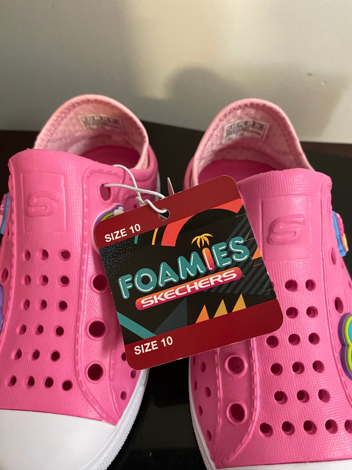 BRAND NEW Skechers Toddler Girls Foamies Flexible Molded Slip-On Shoe SIZE 10