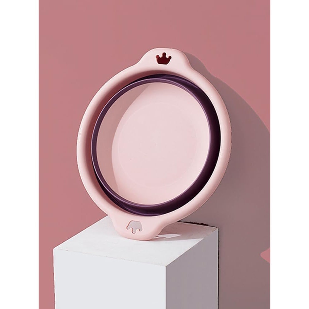 Collapsible Wash Basin Round Folding Portable Sink Tub for Laundry Cleaning