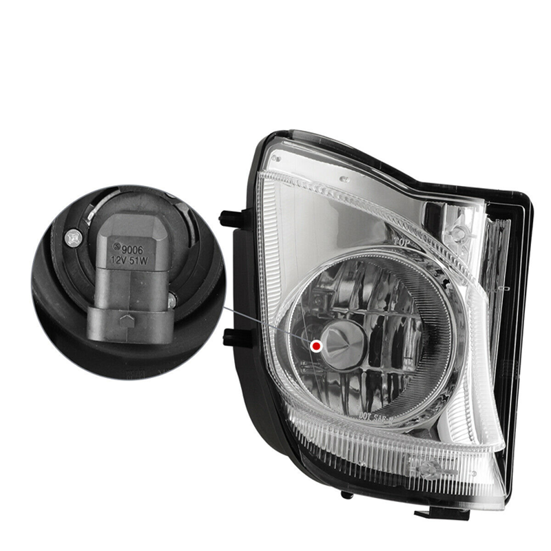 Pair Fog Lights For 2006-2010 Lexus IS250 IS350 Clear Lens Bumper Lamp HB4 Bulbs