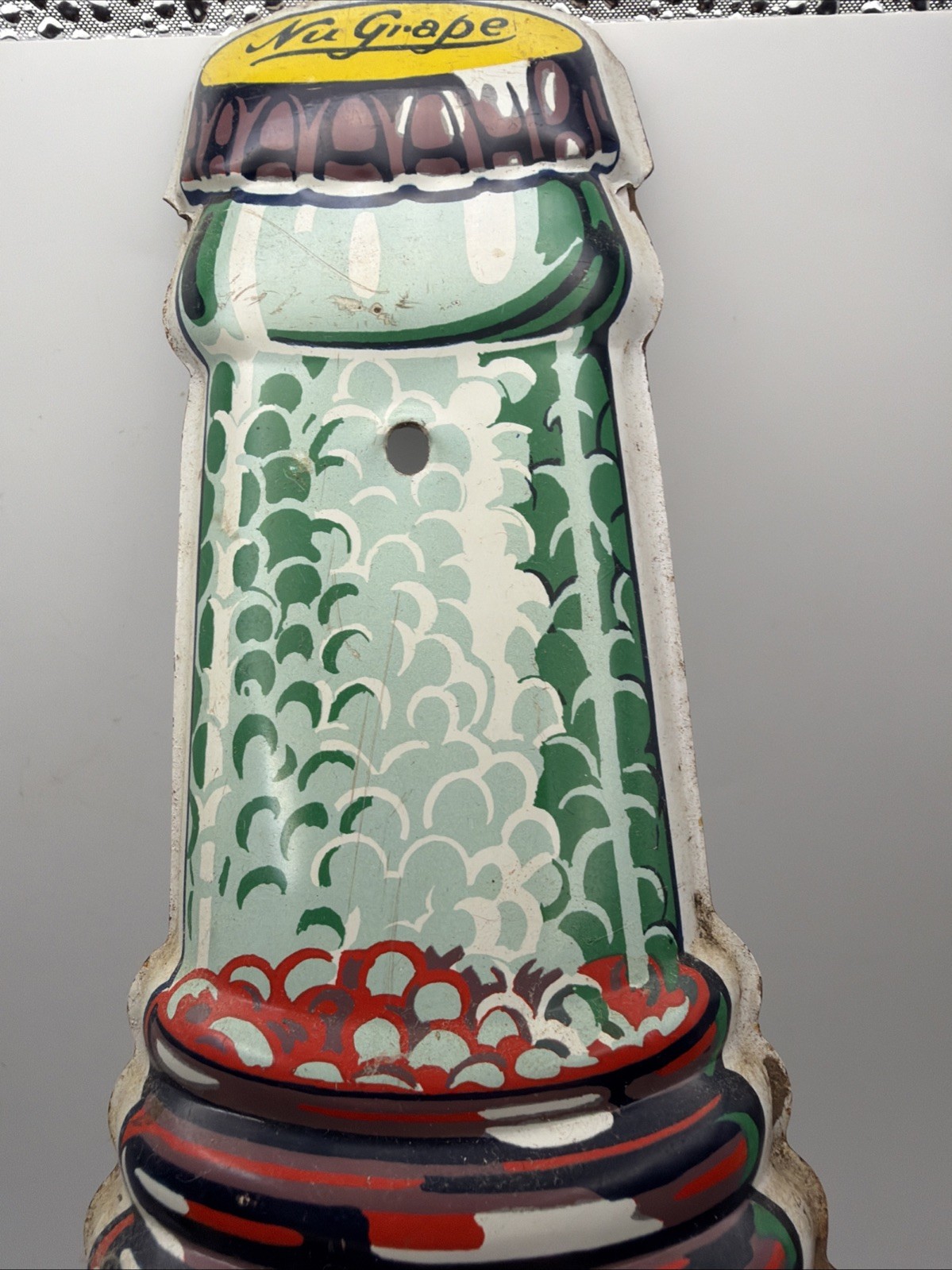 Original Nugrape Bottle Advertising Sign