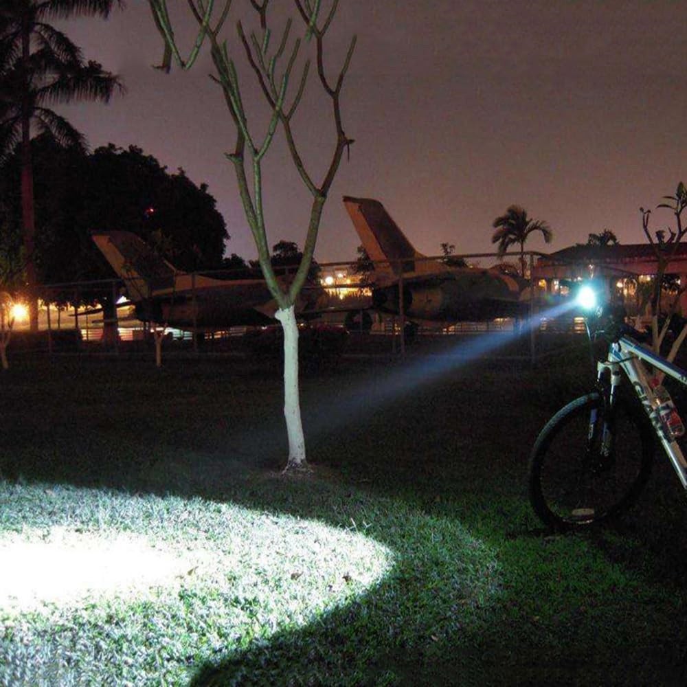 Rechargeable LED Mountain Bike Lights 90000LM Bicycle Torch Front &Rear Lamp