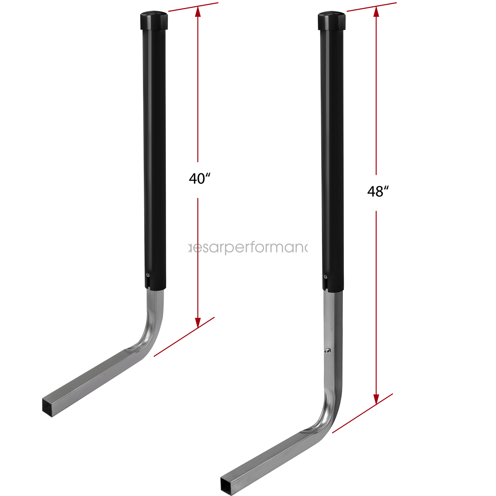 Pair Boat Trailer 40" / 48" Galvanized Guide On Post PVC Poles For Sailboat