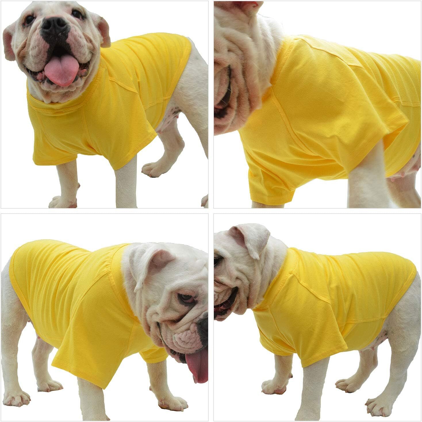 Pet Clothing Dog Costumes Basic Blank T-Shirt Tee Shirts for Large Small Dogs