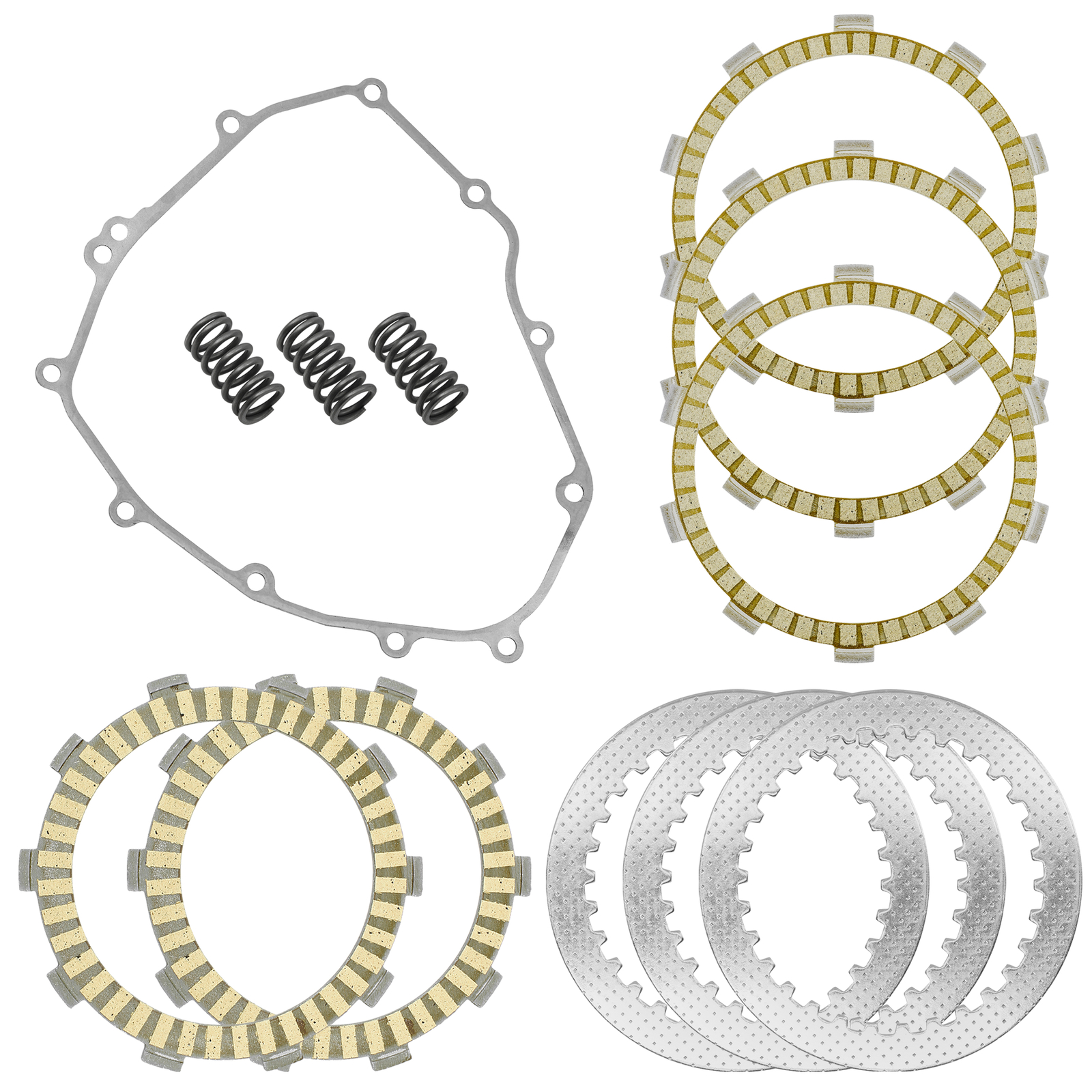 Clutch Friction Steel Plates Kit for Kawasaki Ninja 400 EX400 ABS 2018 - 2023