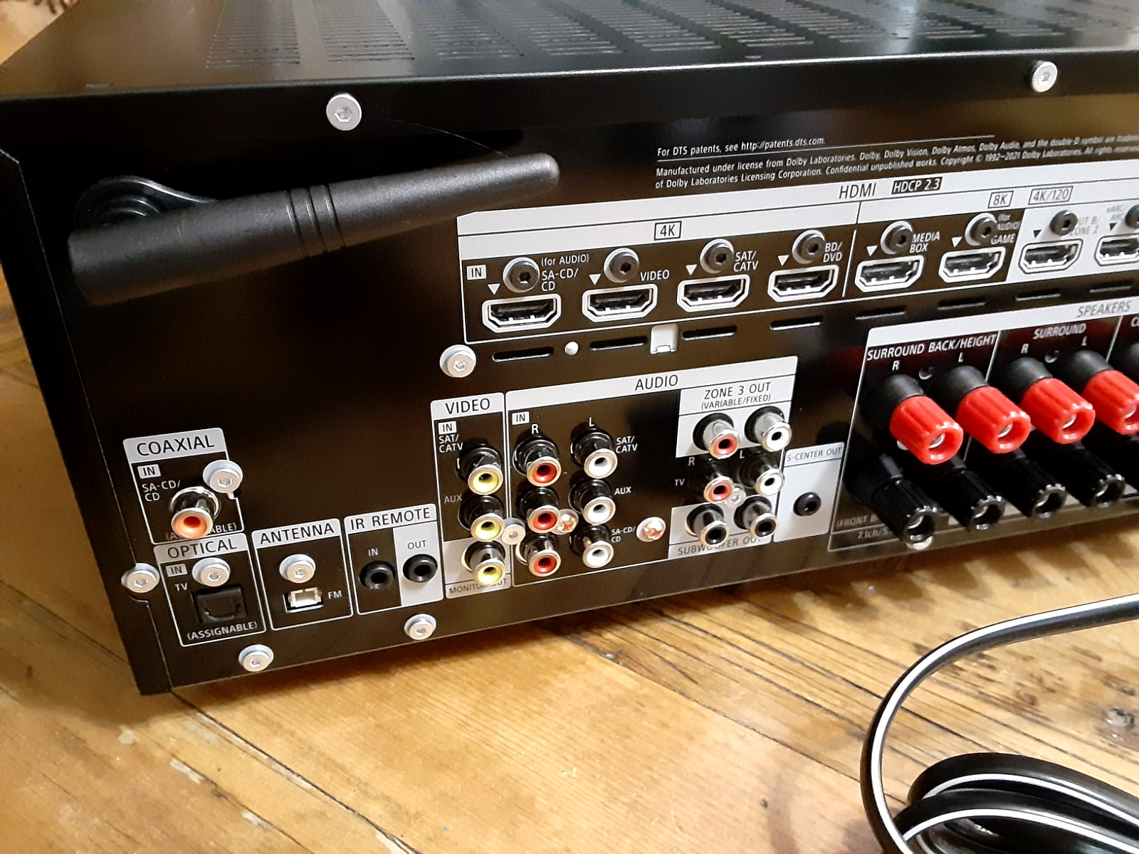 Sony STR-AN1000 7.2-Channel 8K UHD AV Home Theater Receiver