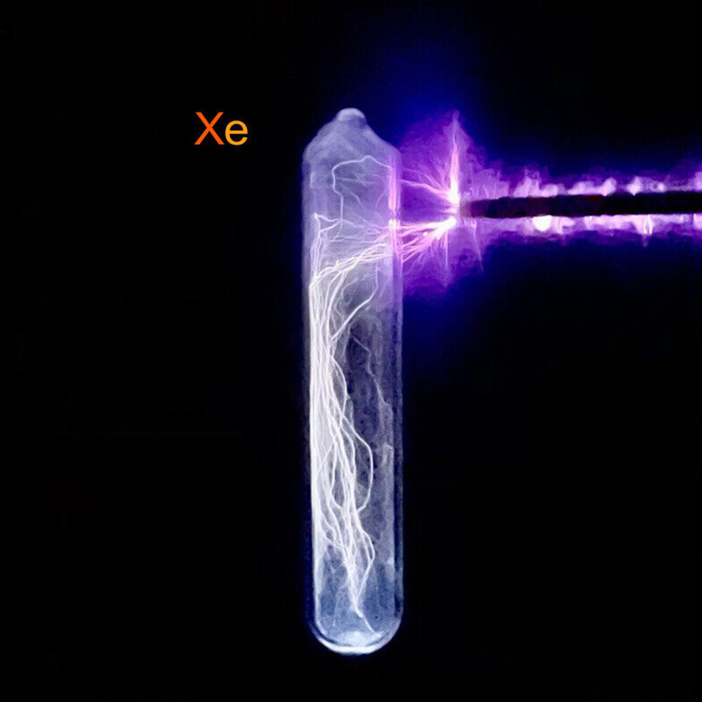 5 Rare Luminous Gas In Sealed Glass 99.999% Pure Krypton Helium Neon Argon Xenon