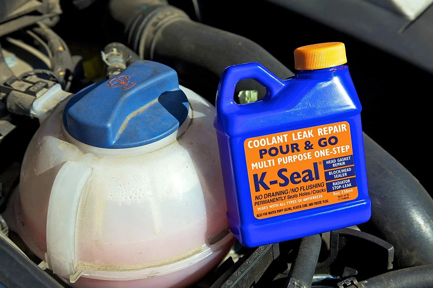 K-Seal ST5501 Multi Purpose One Step Permanent Coolant Leak Repair, Blue