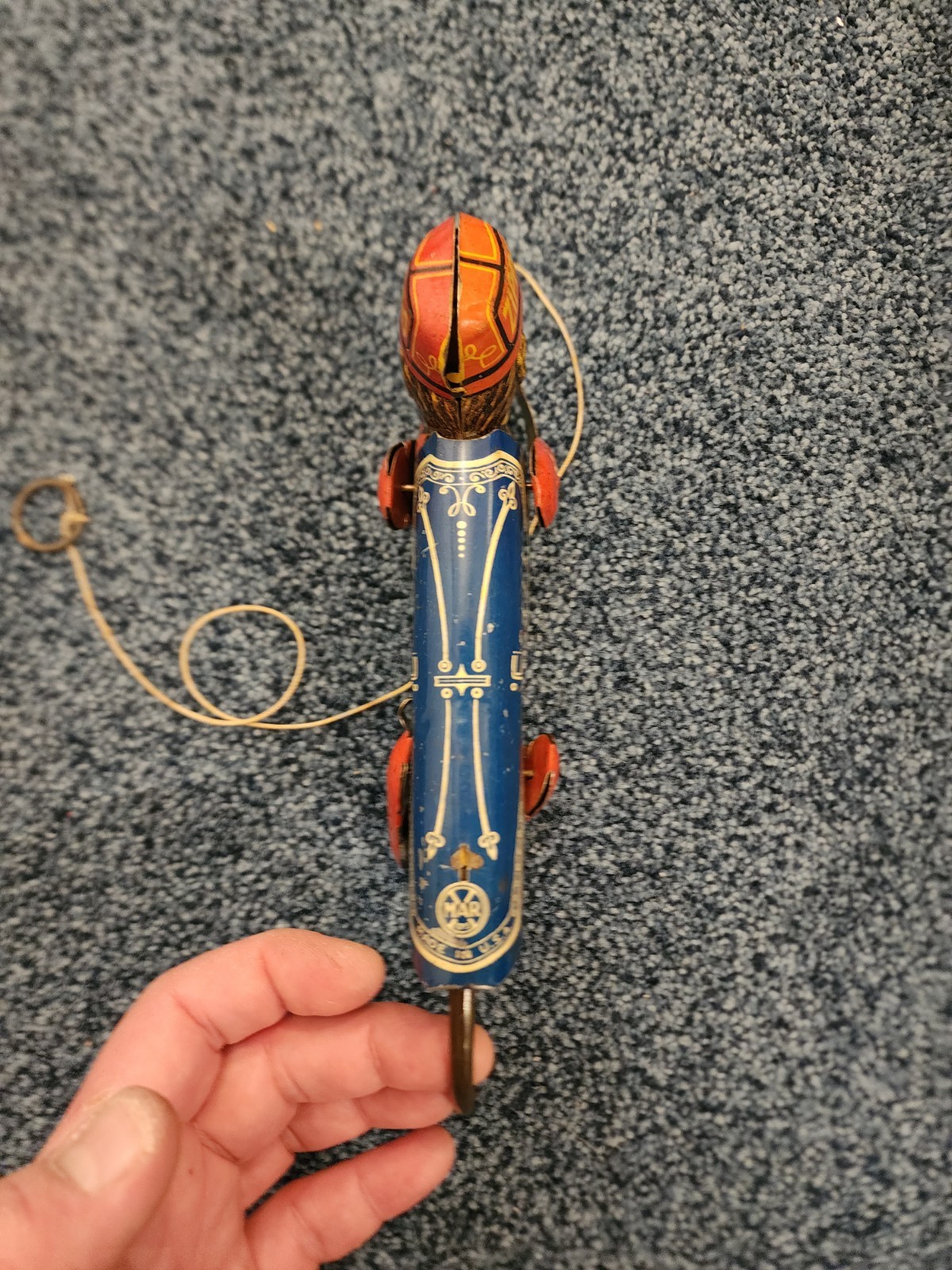 MARX ZIPPO THE CLIMBING MONKEY TIN TOY