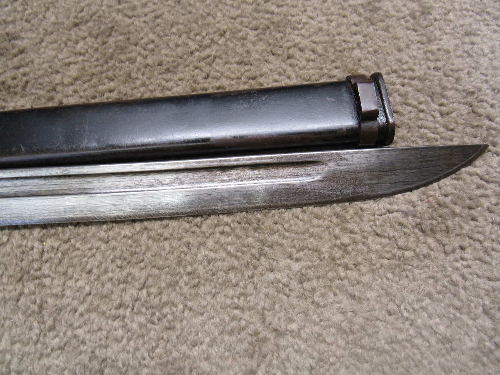 WW2 Japanese Type 30 Bayonet W/ Scabbard Toyoda Jido Shokki Seisakusho Arsenal