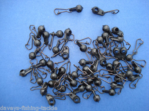 20 LEDGER SNAP LINK CLIP BEADS FOR BARBEL CARP FISHING OPEN END SWIM CAGE FEEDER