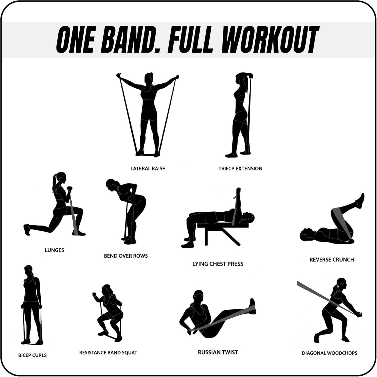 Elastic Yoga Strap with 11 Loops – Premium Stretch Band for Flexibility, Physica