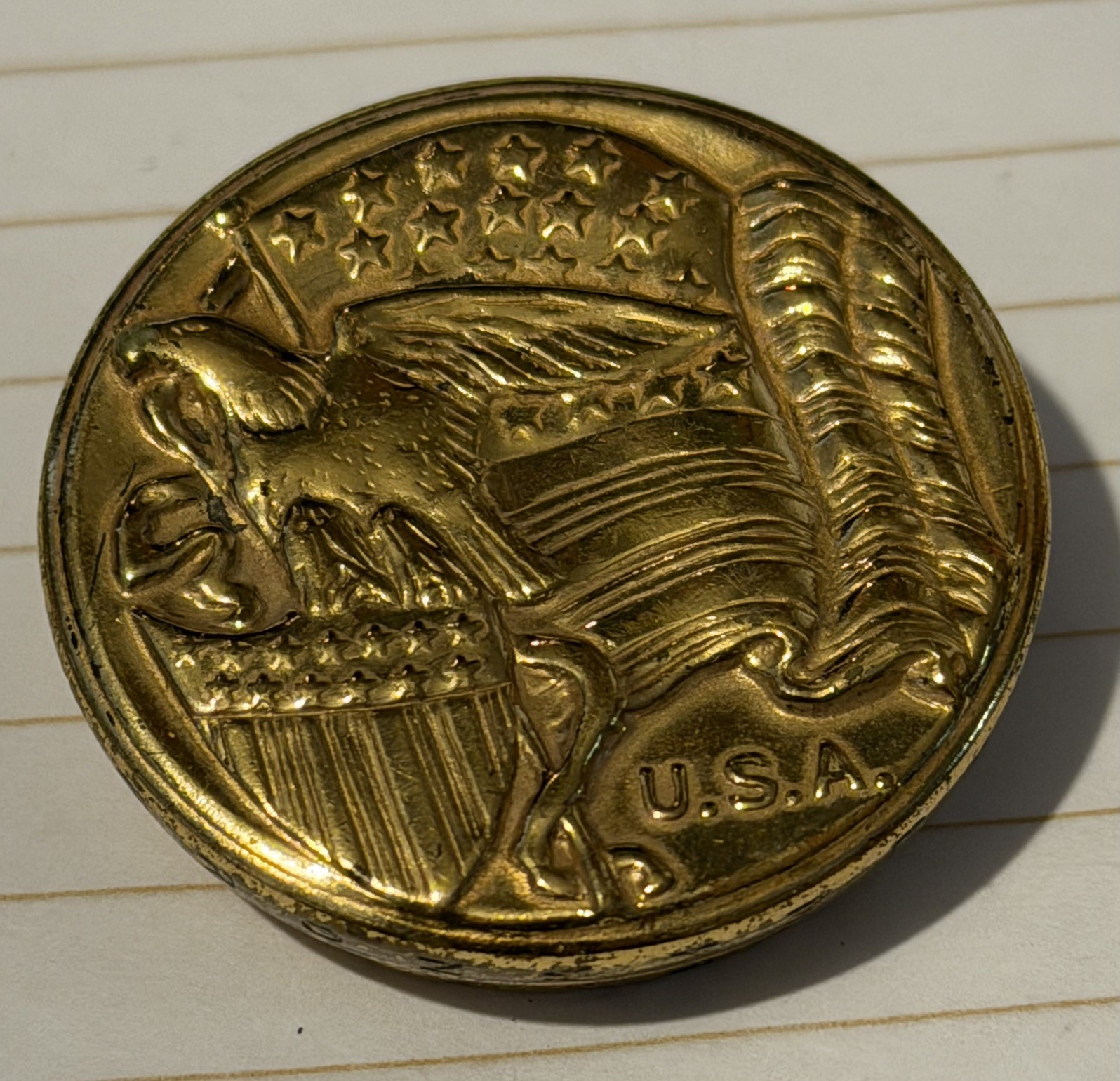 Vtg 1940 Little Orphan Annie ROA Radio Decoder Badge Pin Brooch