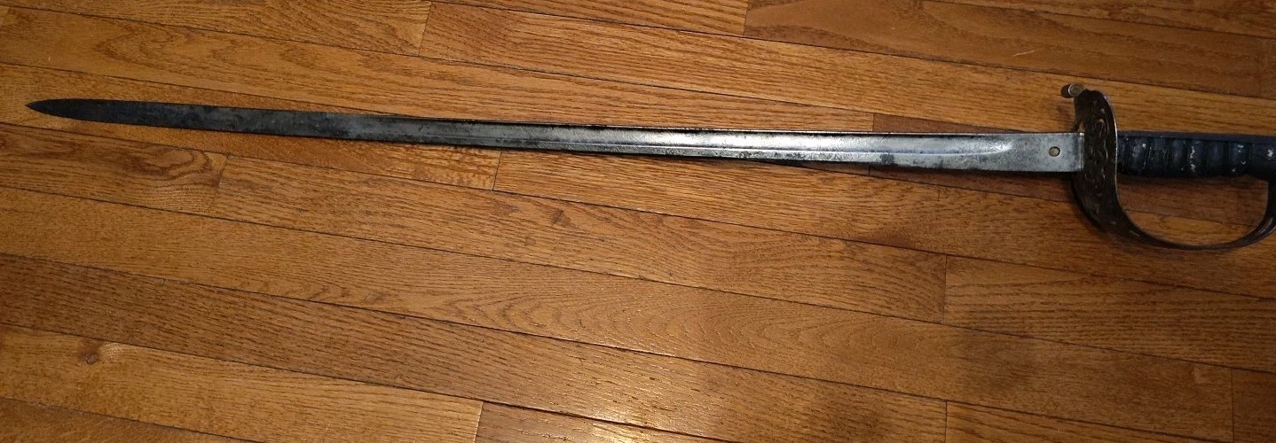 Antique British Pre WW1 Infantry Officer Saber, London Made 41" Total