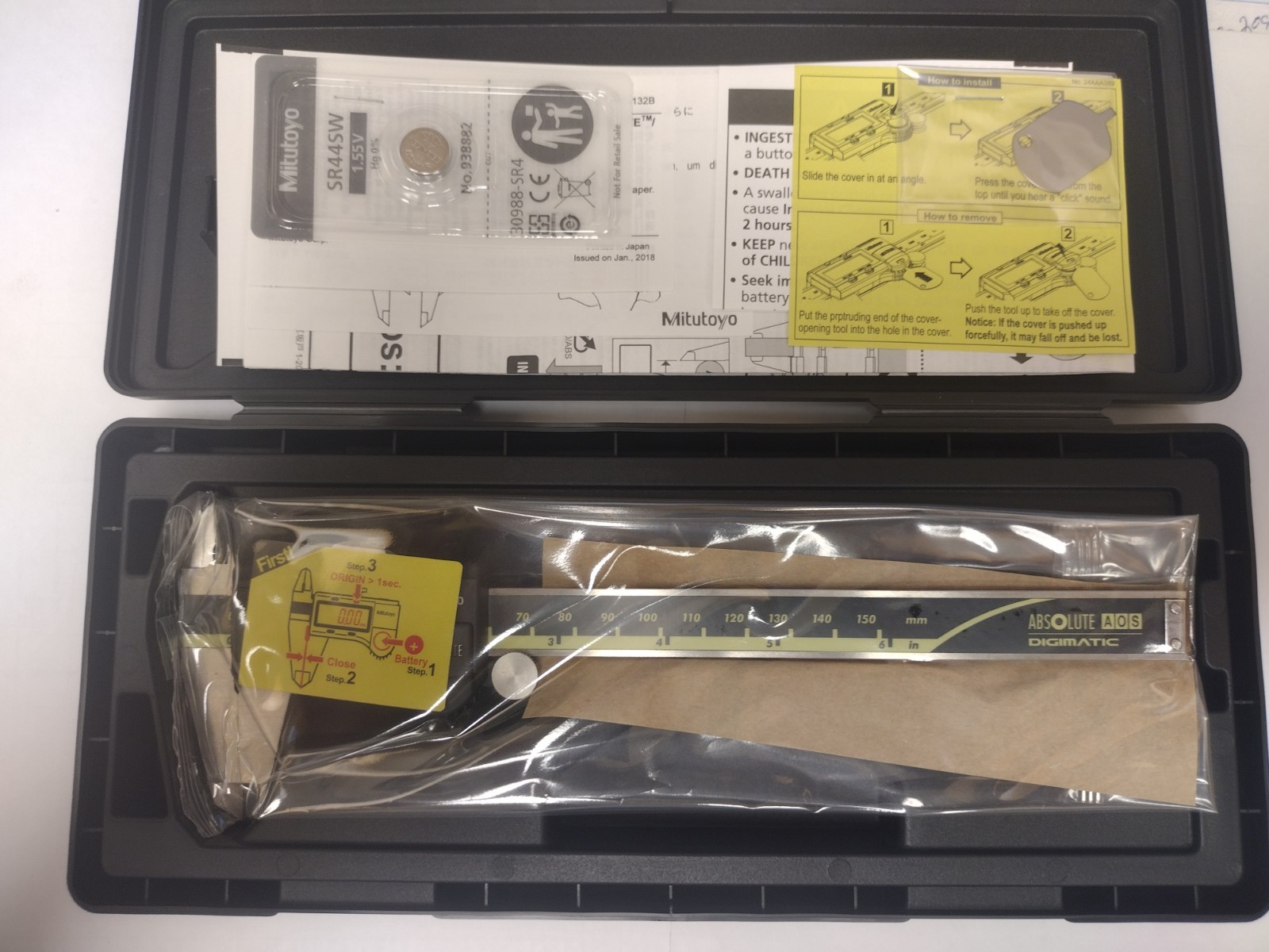 Mitutoyo 500-196-32 Digimatic 0-6''/150MM Digital Caliper, Original