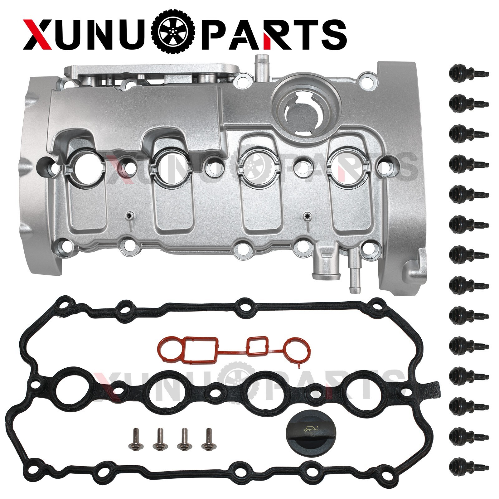 Upgraded Aluminum Valve Cover for 2005-2009 Audi A4/ A4 Quattro 2.0L 06D103469N