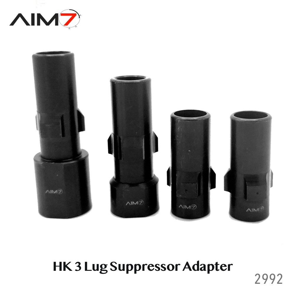 Aim7 3-Lug Muzzle Device 1/2x28, 1/2x36, 5/8x24, M135.1LH