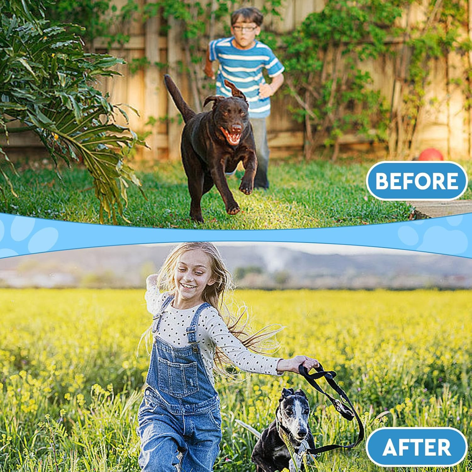 Ultrasonic Anti Dog Barking Device Pet Trainer LED Light Gentle Chaser Style Lot