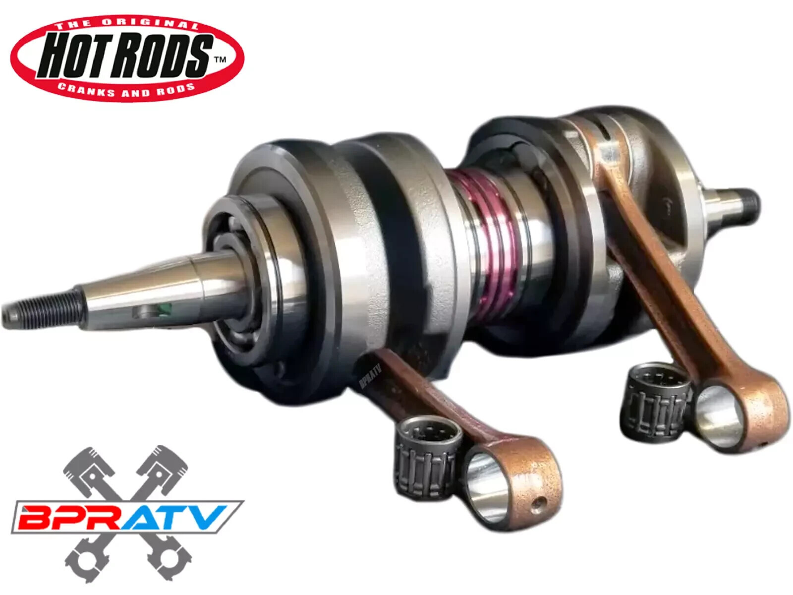 Complete Hot Rods +4mm Stroker Crank Rebuild Kit #4111 Yamaha Banshee 350 '87–06