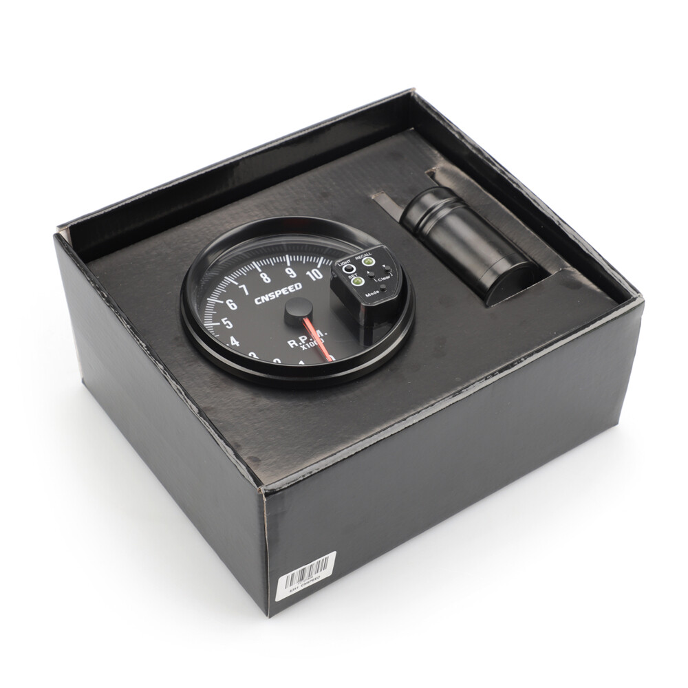 7 Color 11K RPM Tachometer Led Gauge+Shift Ligh tJdm Sport Black of 5Inch /120mm