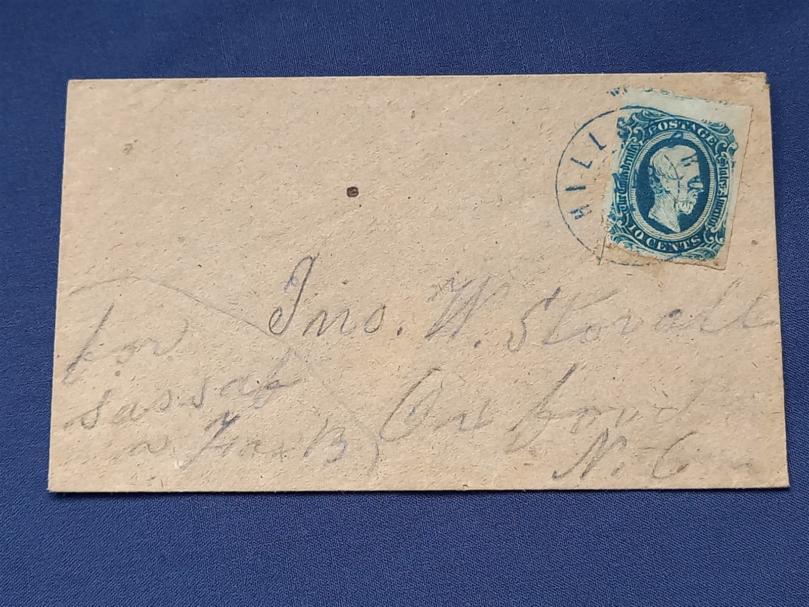 USA CONFEDERATION STATES OF AMERICA 1863 DAVIS 10c ON COVER
