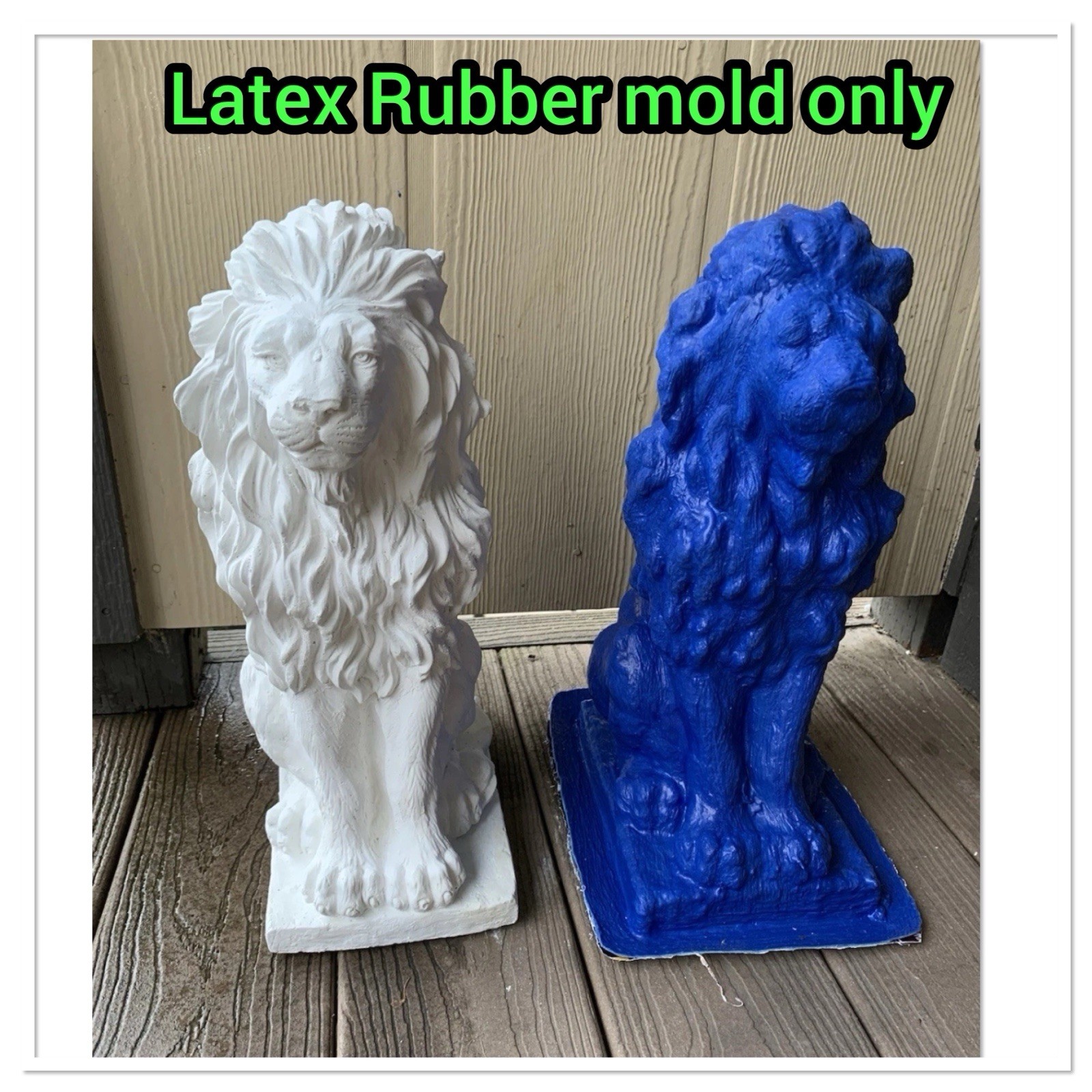 LATEX RUBBER MOLD Only YKM-L5014 Lion H. 16” Casing Sold Separately Made In USA