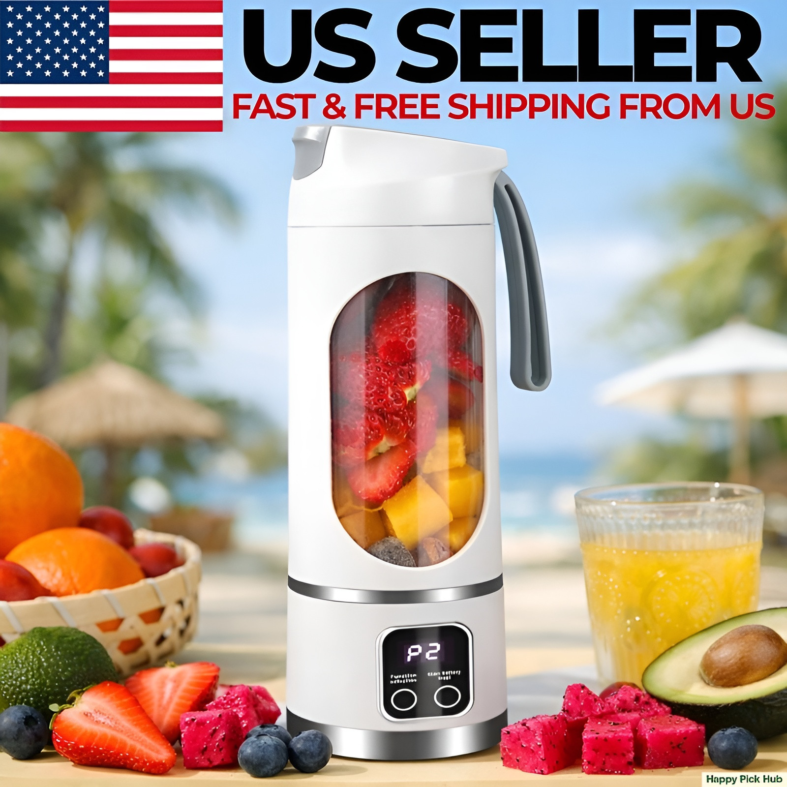 Portable Fruit Juicer Blender Rechargeable Smoothie & Shakes Maker Travel Cup