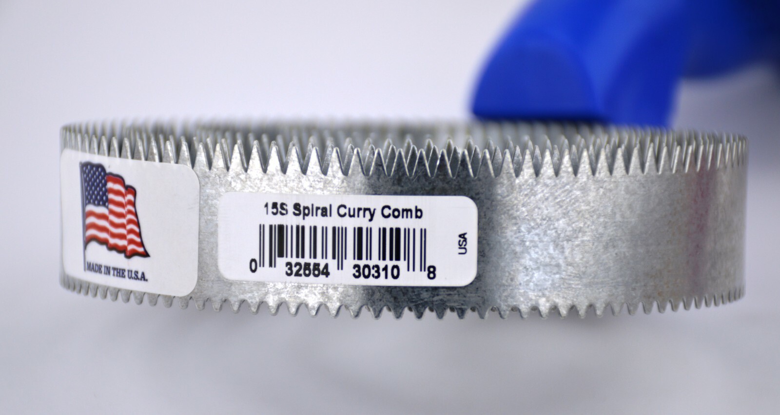 Decker Curry Comb 15-S Spiral Reversible Curry Comb, Steel, Choice of Colors