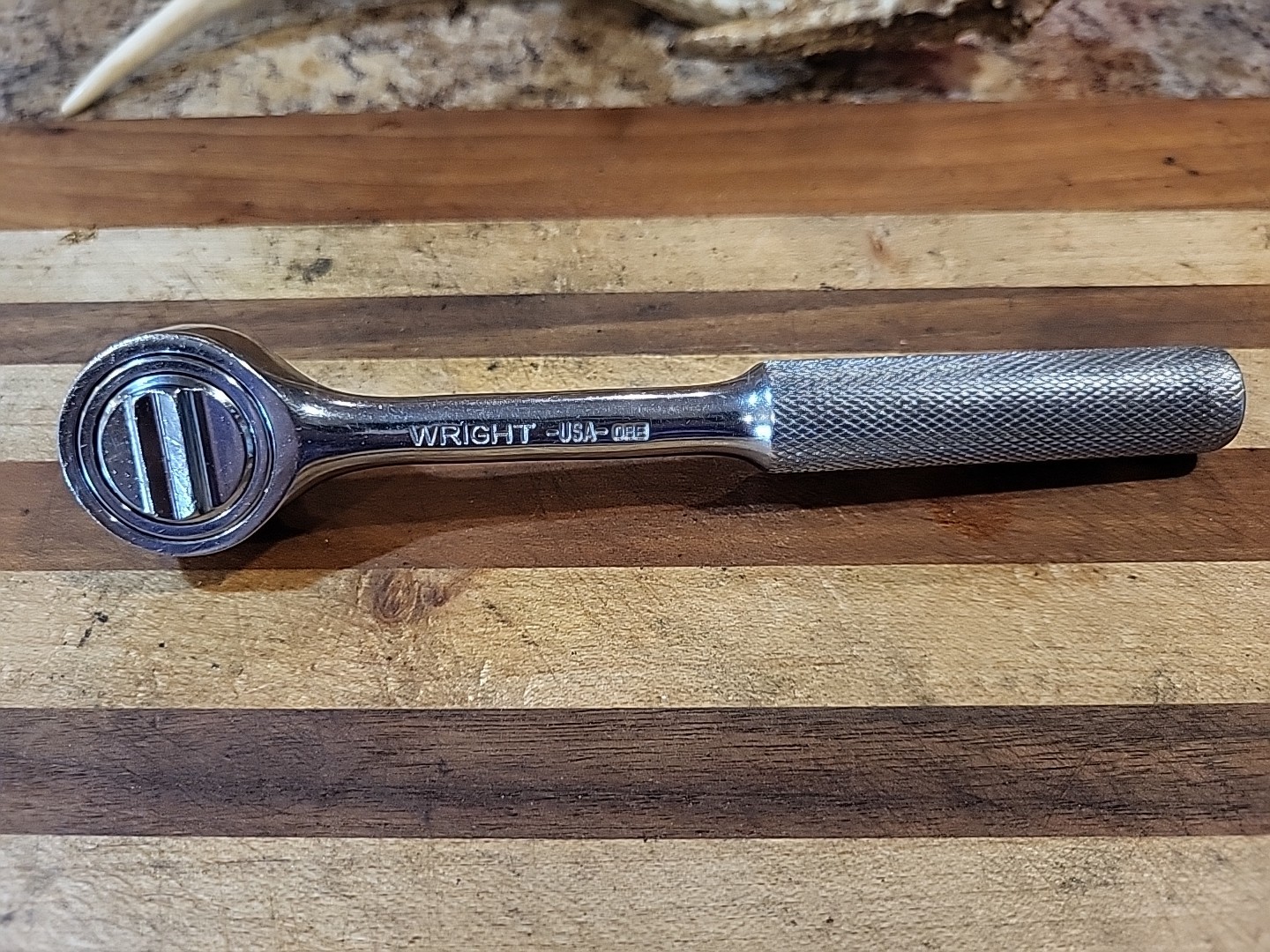 Wright 3426 Ratchet 3/8" Dr. Knurled Ratchet. USA 🇺🇸 EUC 🔥