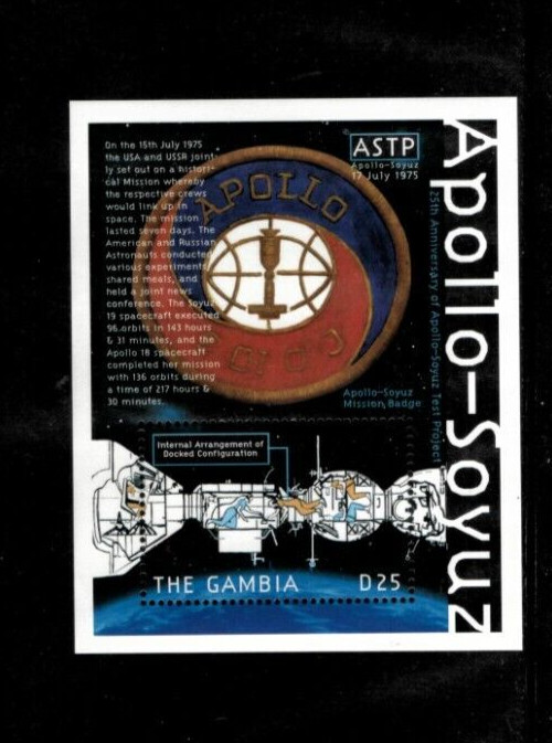 Gambia 2000 - Apollo Soyuz - Souvenir Stamp Sheet - Scott #2252 - MNH