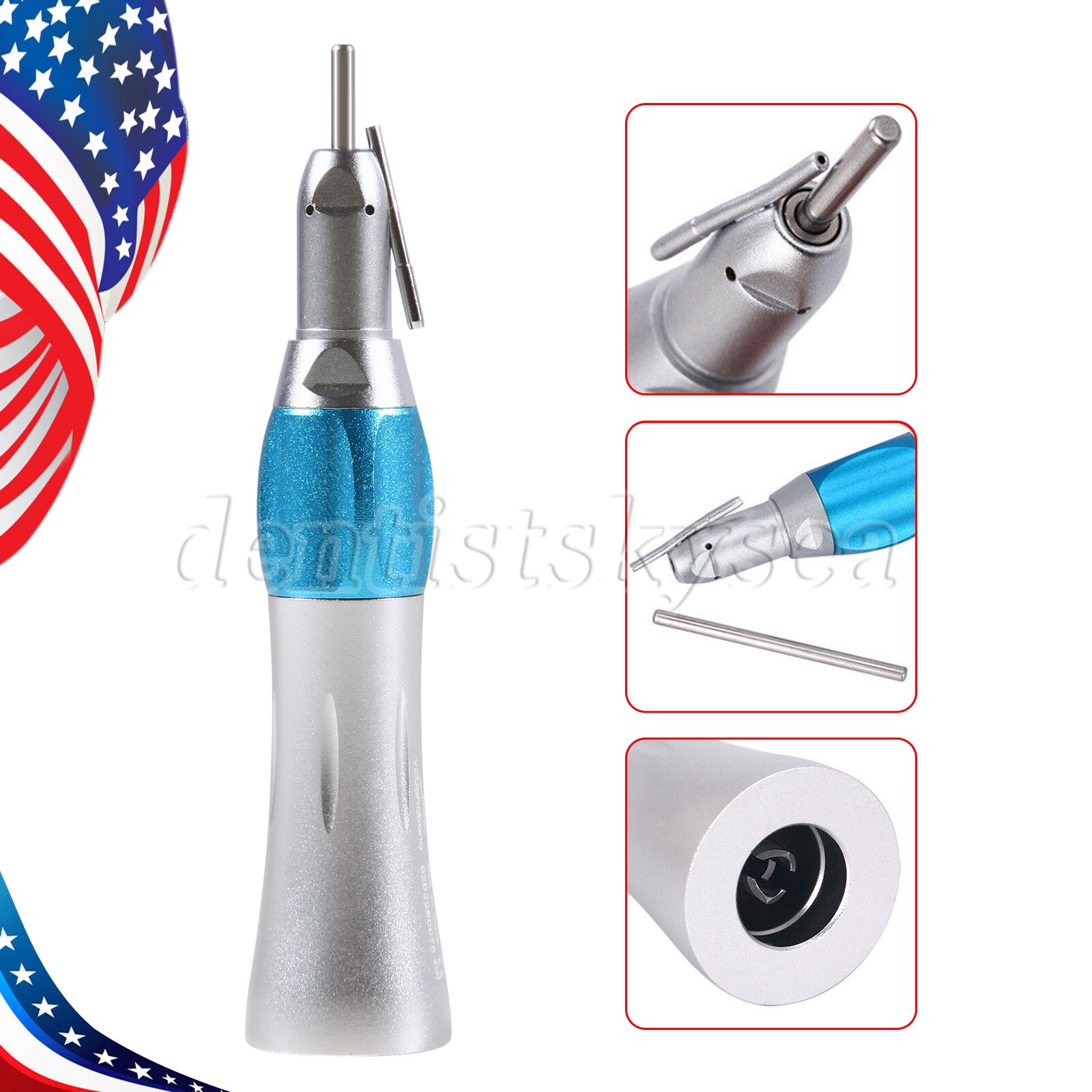 Dental 1:1 Surgical Implant Straight Handpiece With External Irrigation Pipe US