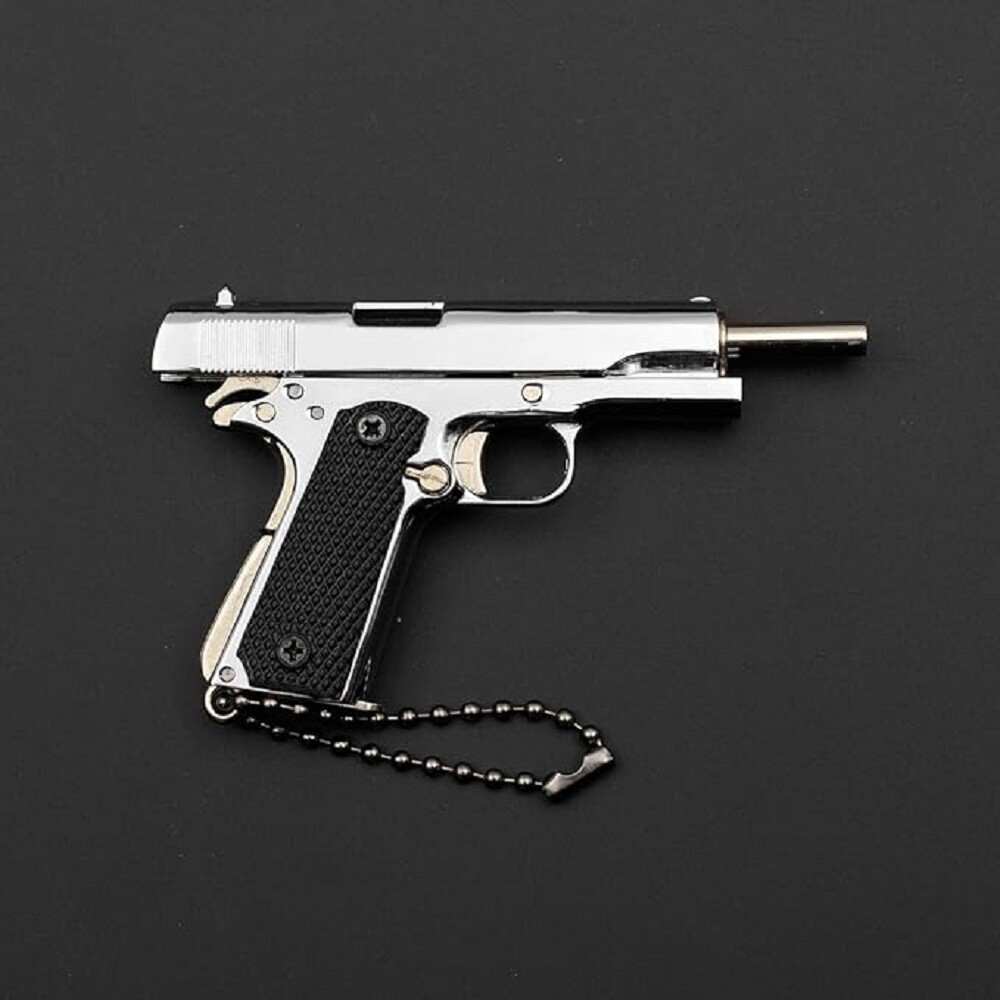 1911 Metal Pistol Keychain Luxury Authentic Metal Keychain - USA Seller