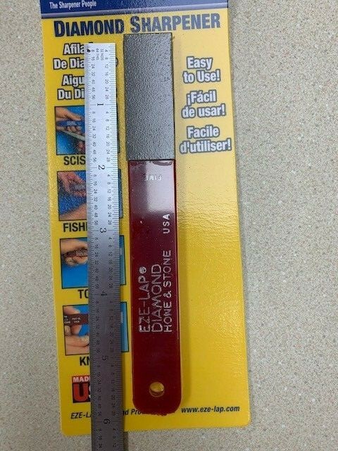 EZE-LAP #LF FINE Diamond Sharpener Knife Sharpening Hone Stone - 2" x 3/4" USA