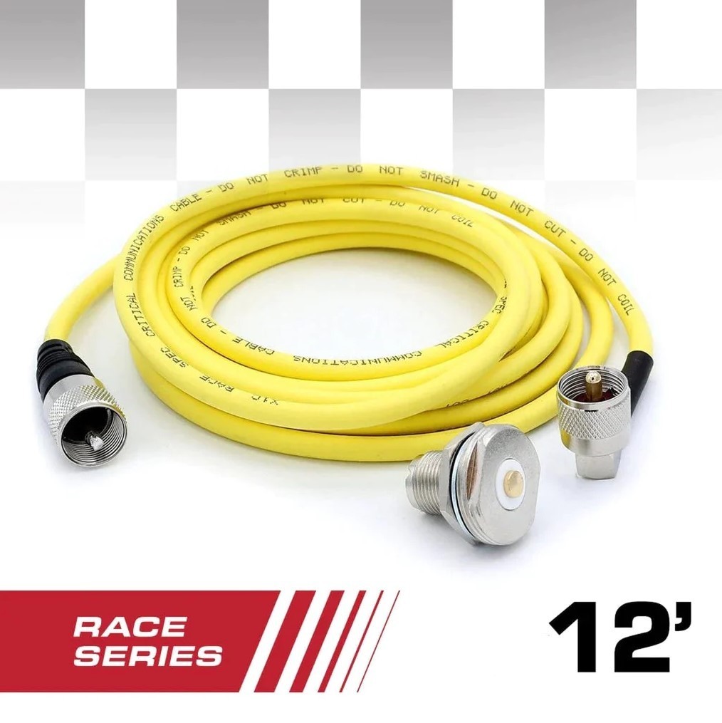 12' Antenna Coax Cable Kit - RACE SERIES - VHF UHF