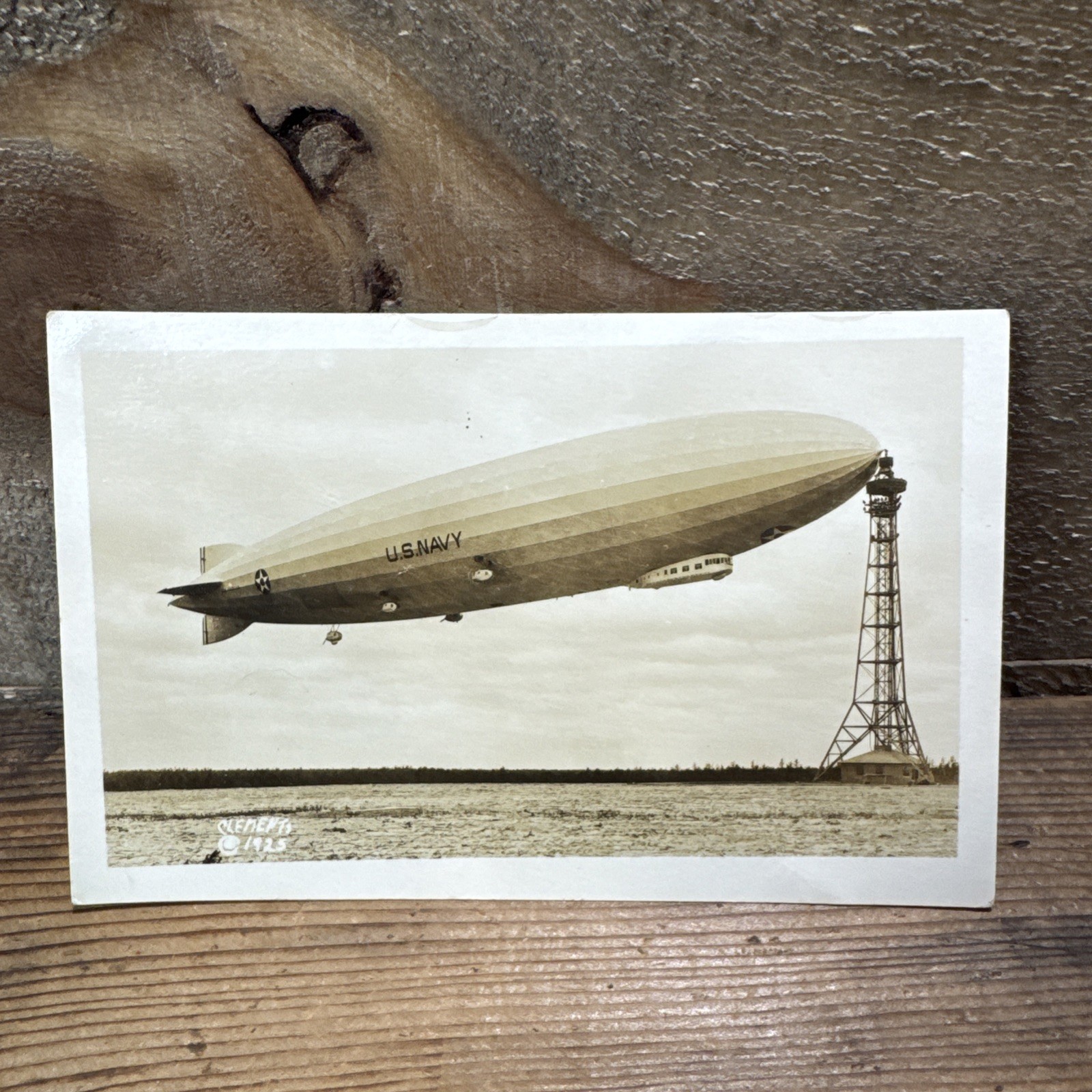 USA Aviation RPPC Postcard USS Shenandoah at Mast Zeppelin ZR-1 Airship Lot Of 3