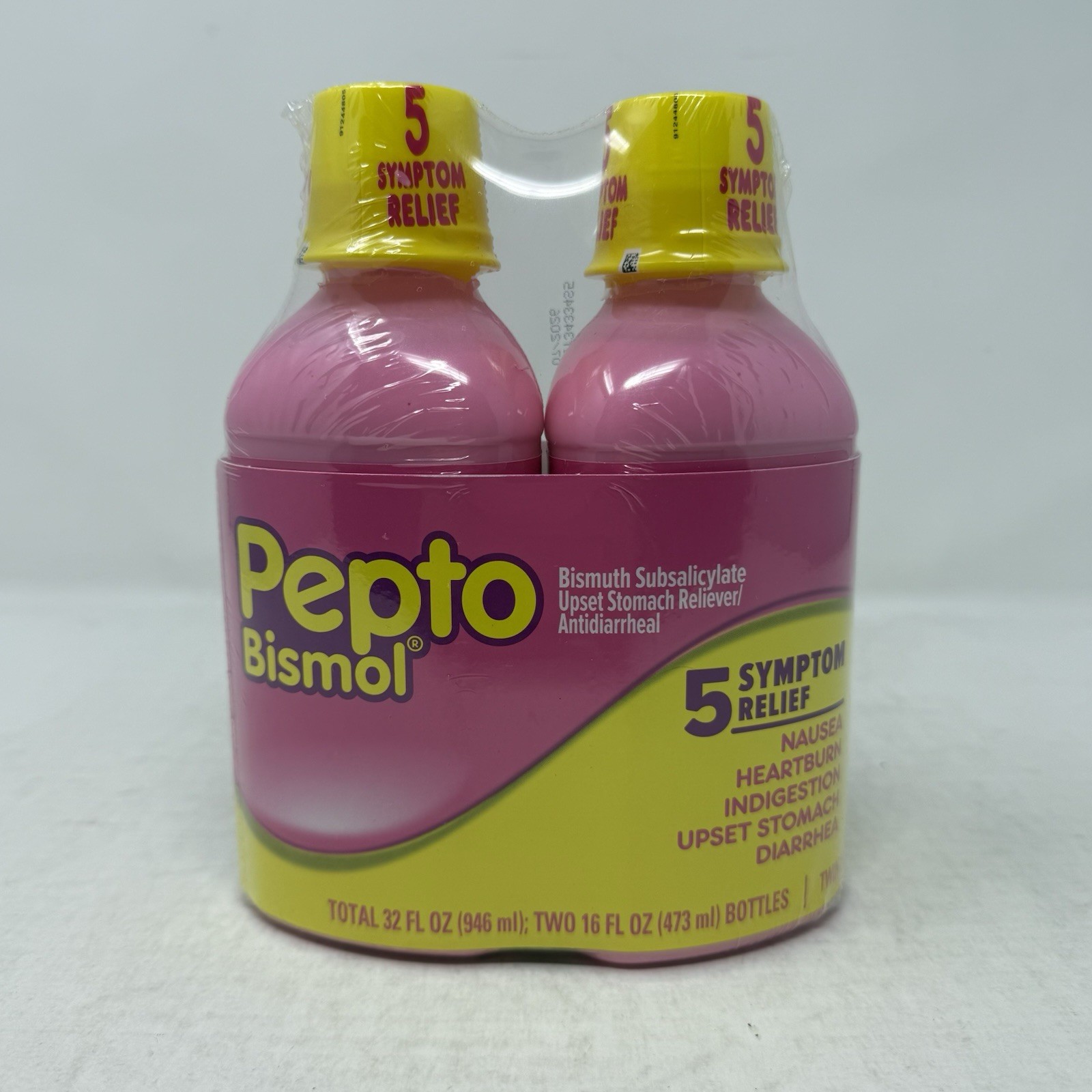 Pepto Bismol Liquid, Indigestion & Anti-Diarrhea Stomach Relief 16 fl Oz 2 PACK